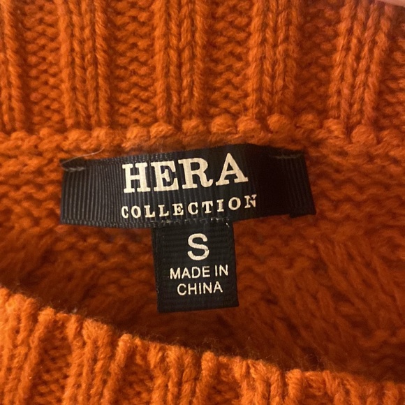 Orange Thick Knot Sweater - Picture 2 of 2